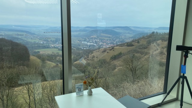 Ausblick von der Leuchtenburg ins Tal